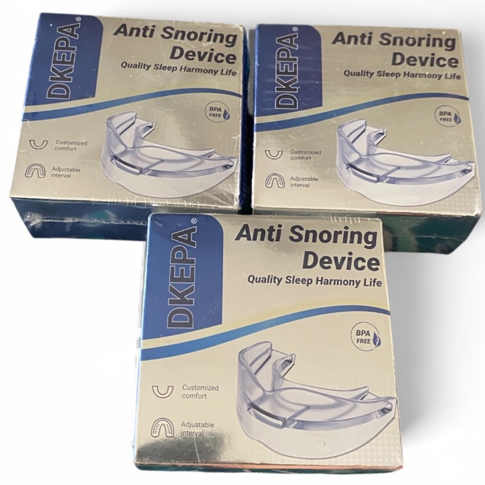 DKEPA Anti Snoring Device 3 Lot | Mouth Guard Sleep Aid BPA Free | New